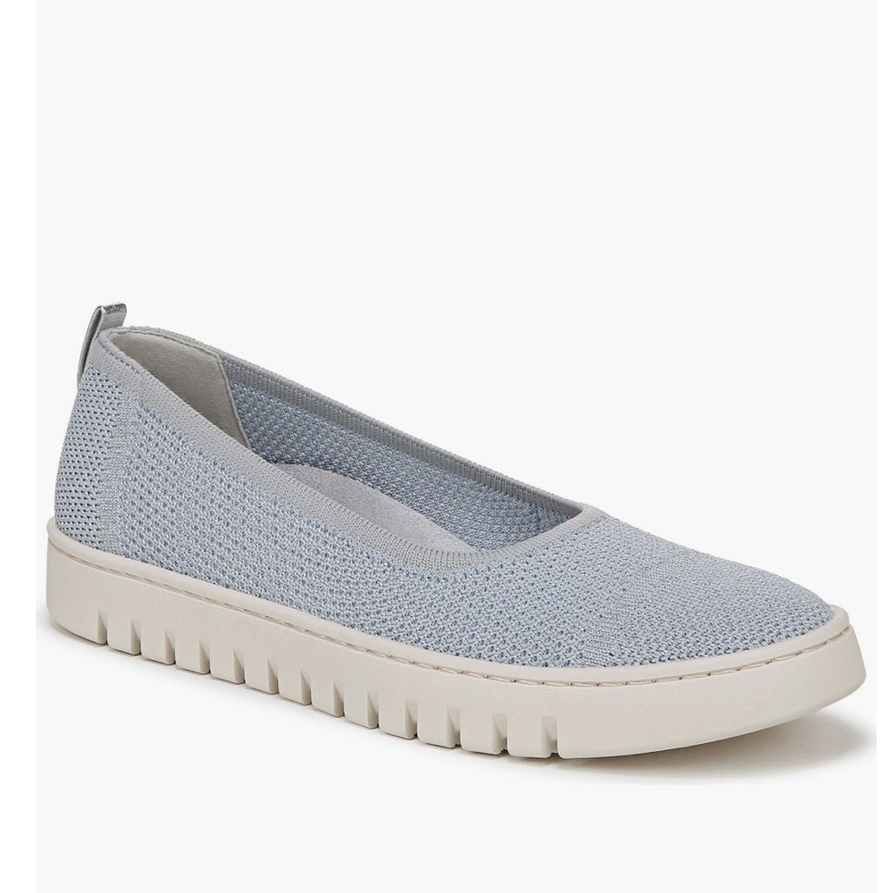 Vionic Uptown Knit Skimmer Flat, Comfort Cushioned Arch Support Size 11 Blue NWT